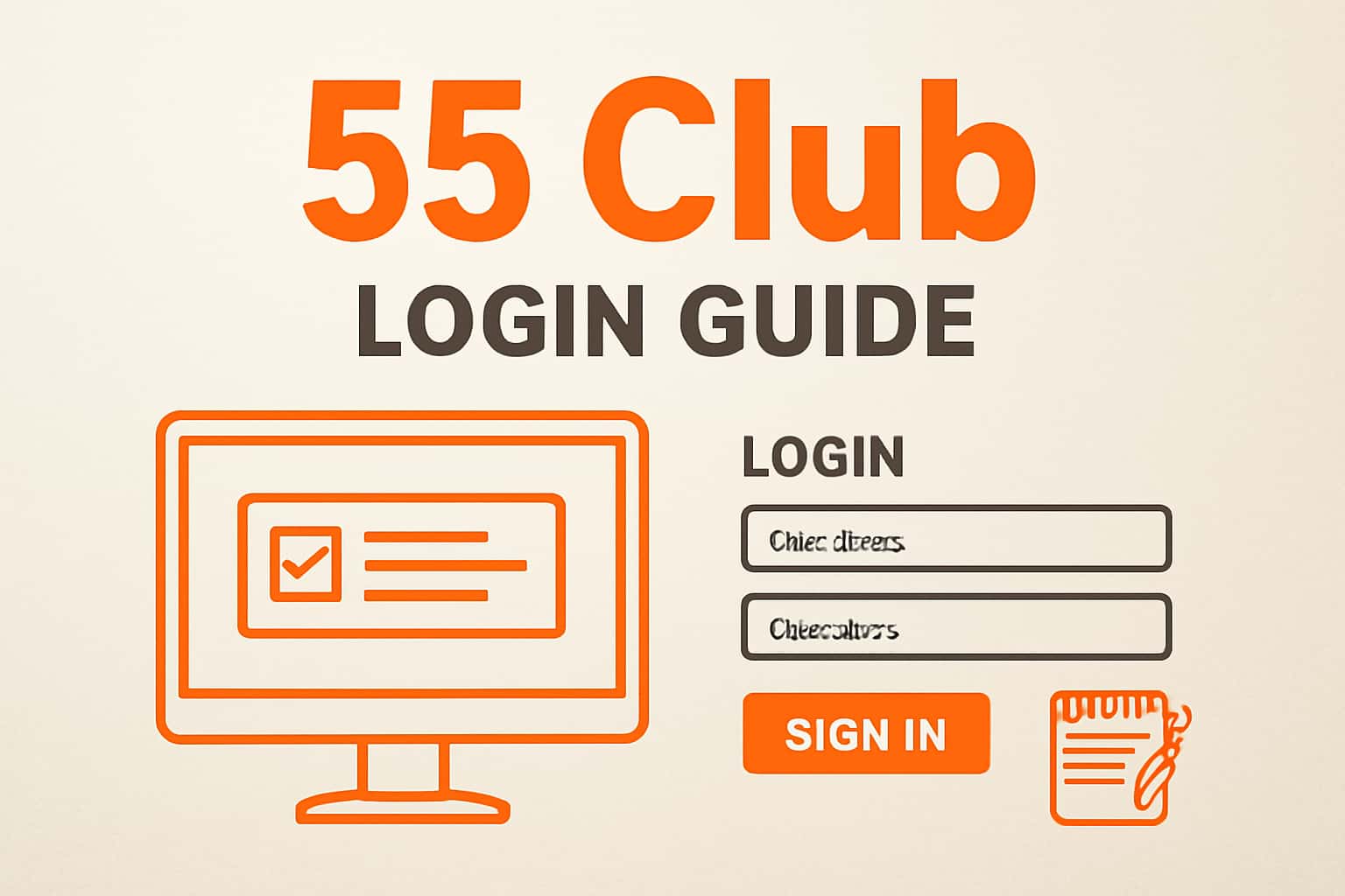 Visual representation of the 55 Club Login Guide, showcasing secure access concepts.