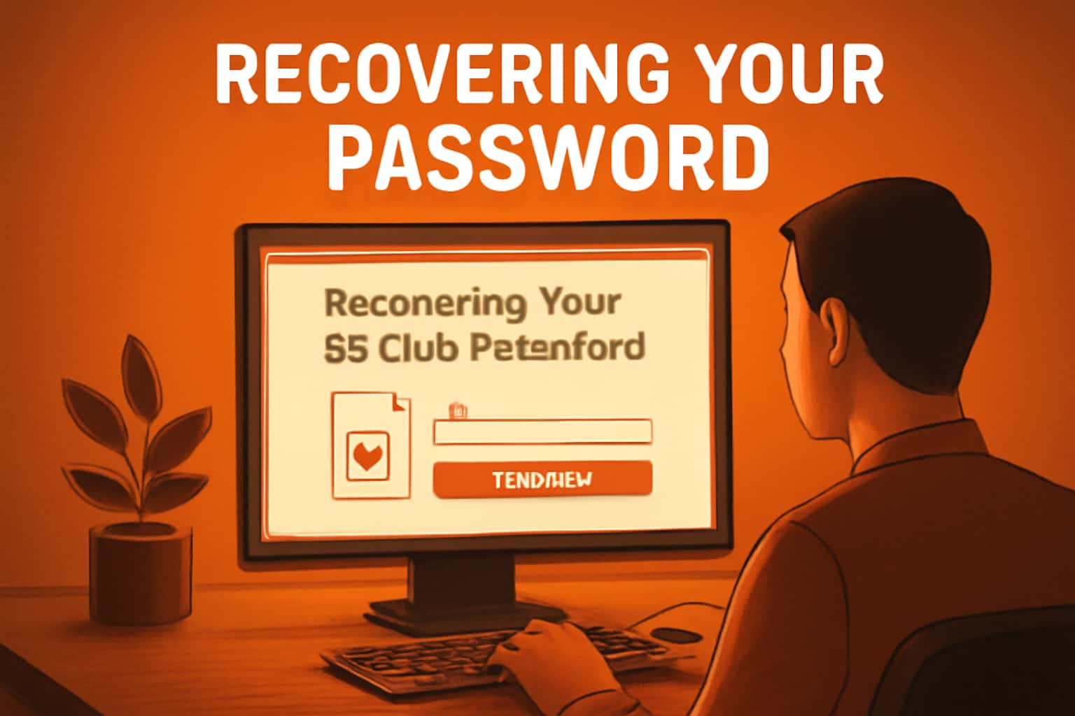 A visual guide illustrating the process of recovering the 55 Club password.